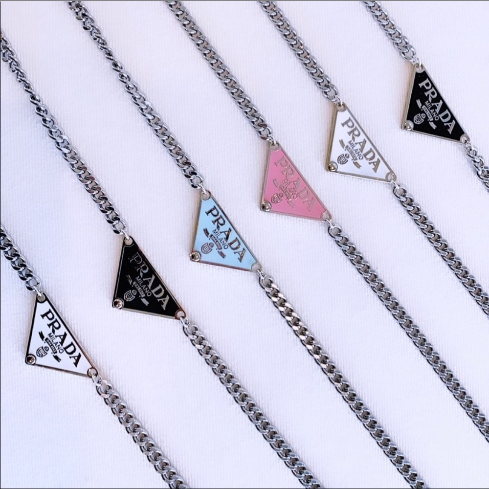 Prada Triangle Necklace - Picture 2 of 2